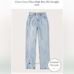 Abercrombie curve love jeans 90’s ultra high rise